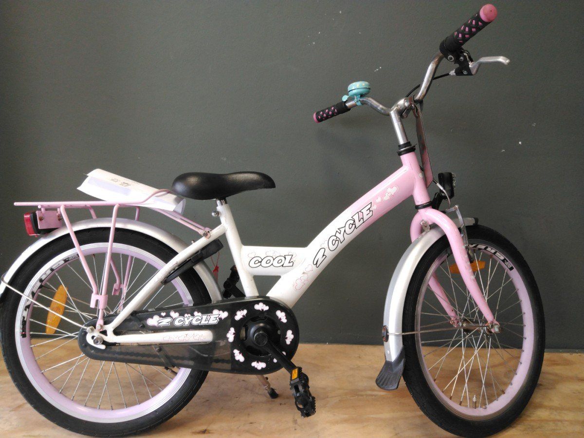 2Cycle cool Meisjes Wit/Roze 20 inch (F.34122)