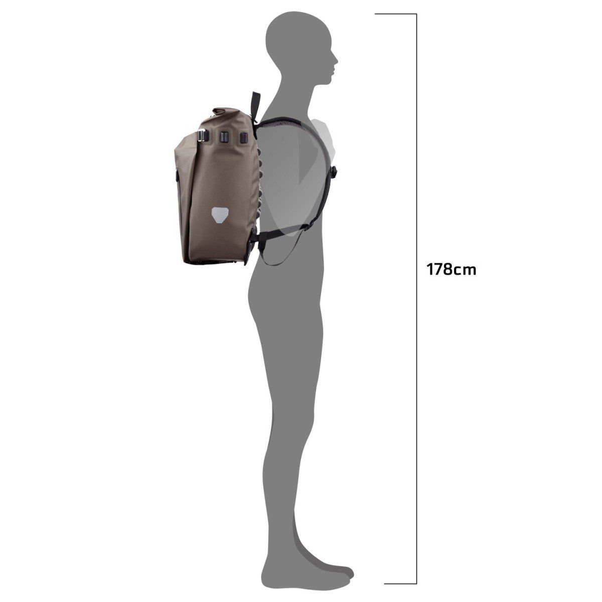 Ortlieb Vario QL2.1 20 L dark-sand (4013051059480)