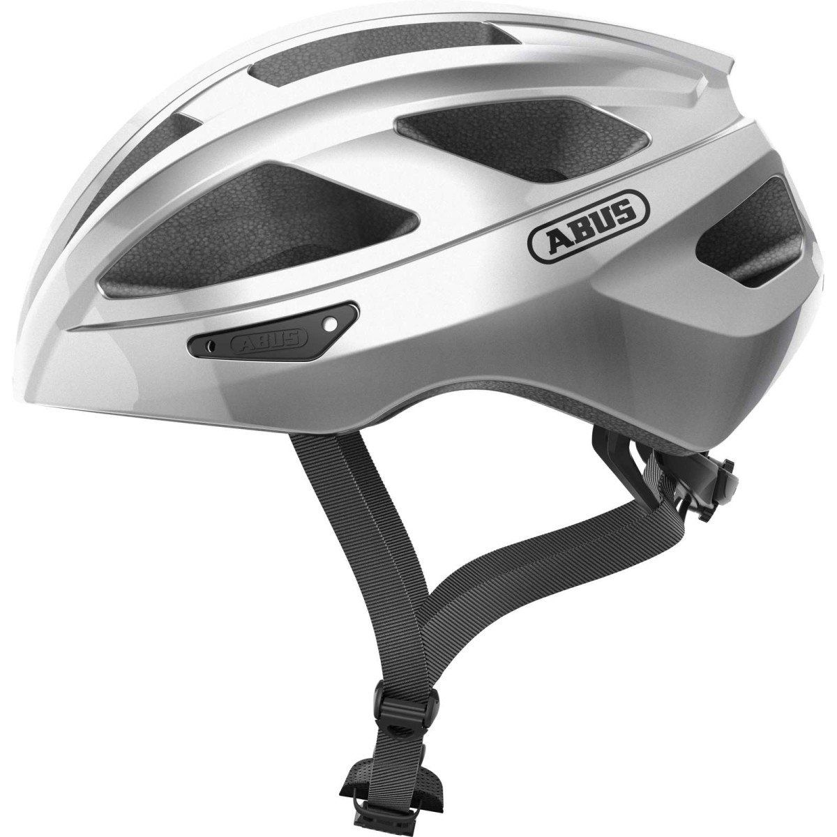 Abus Helm Macator Gleam Silver L (58-62cm) (4003318872204)