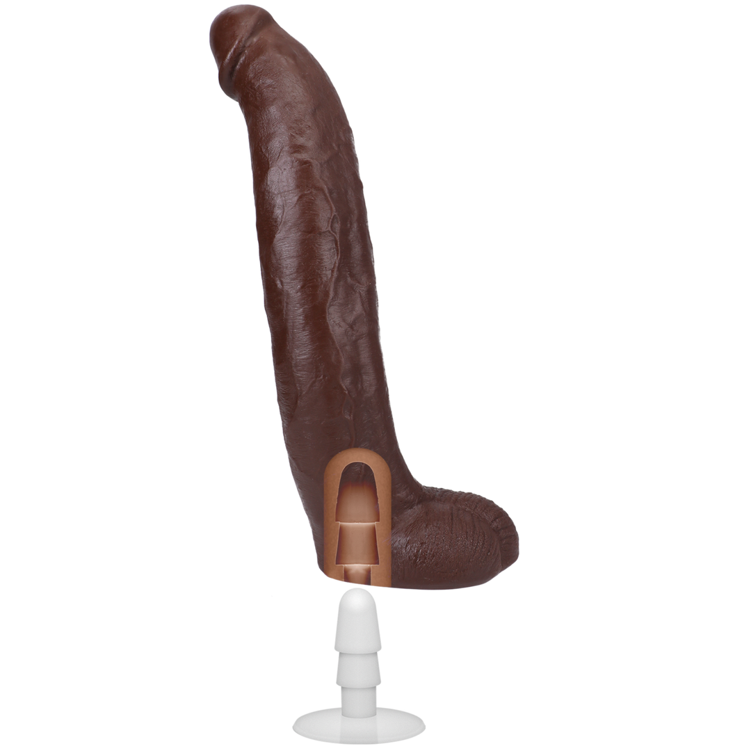 Doc johnson Brickzilla - Realistische ULTRASKYN Dildo - 13 / 33 cm - Chocolade (782421087159)