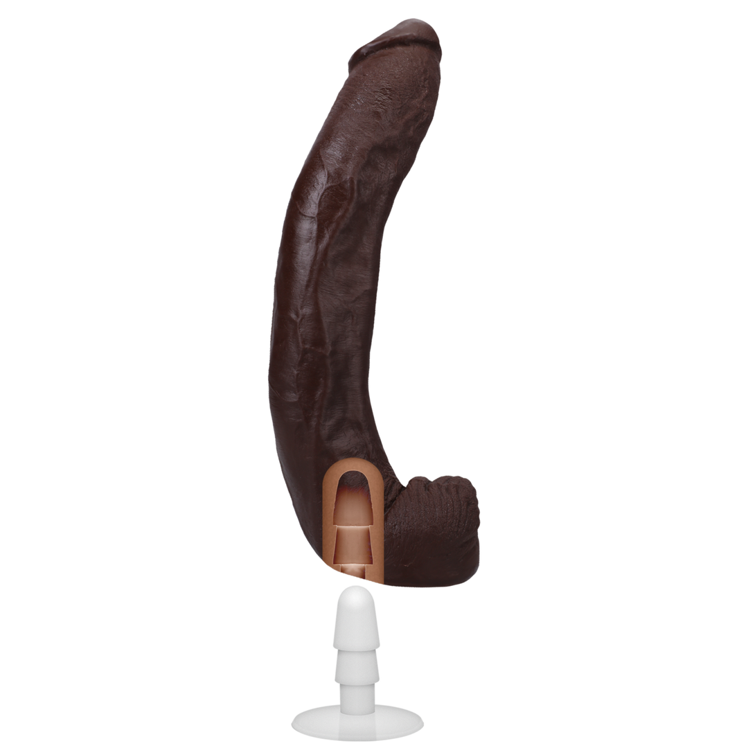 Doc johnson Dredd - Realistische ULTRASKYN Dildo - 13,5 / 34 cm - Chocolade (782421087517)