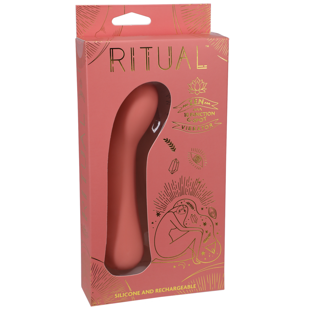 Doc johnson Zen - Oplaadbare Silicone G-Spot Vibe - Koraal (782421083267)