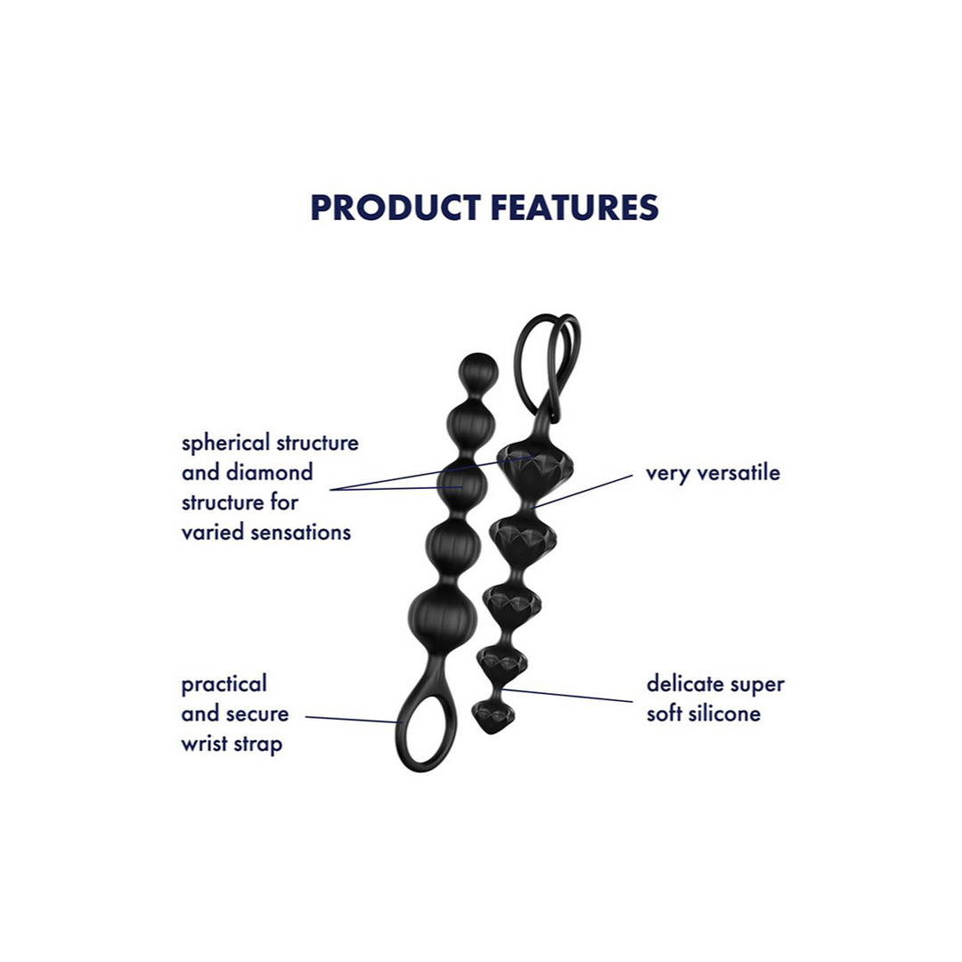 Satisfyer Love Beads - Anale kralen - Zwart (4061504000855)