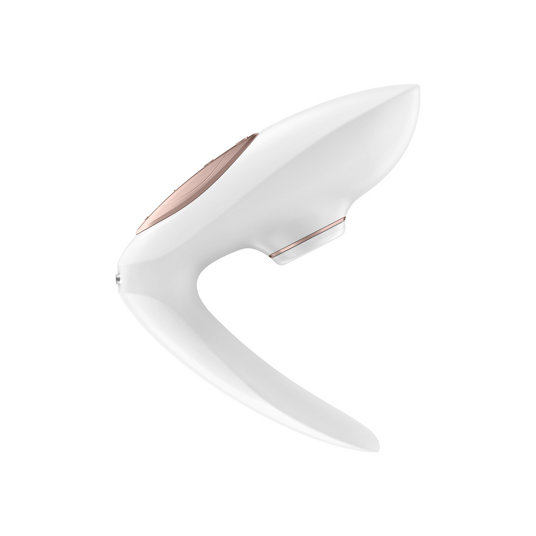Satisfyer Pro 4 - Couples Air Pulse Stimulator en Vibratie - Wit/Roze Goud (4049369015498)