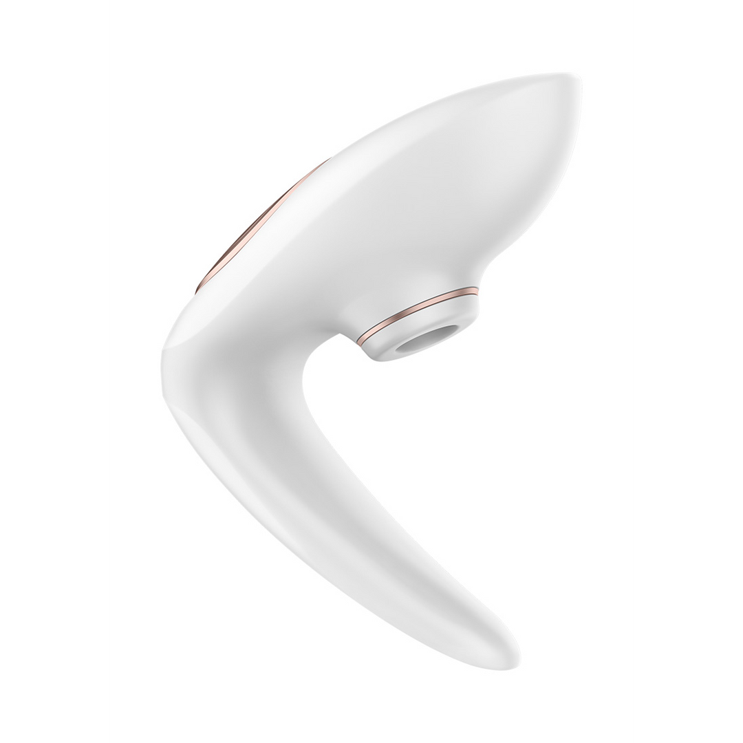 Satisfyer Pro 4 - Couples Air Pulse Stimulator en Vibratie - Wit/Roze Goud (4049369015498)