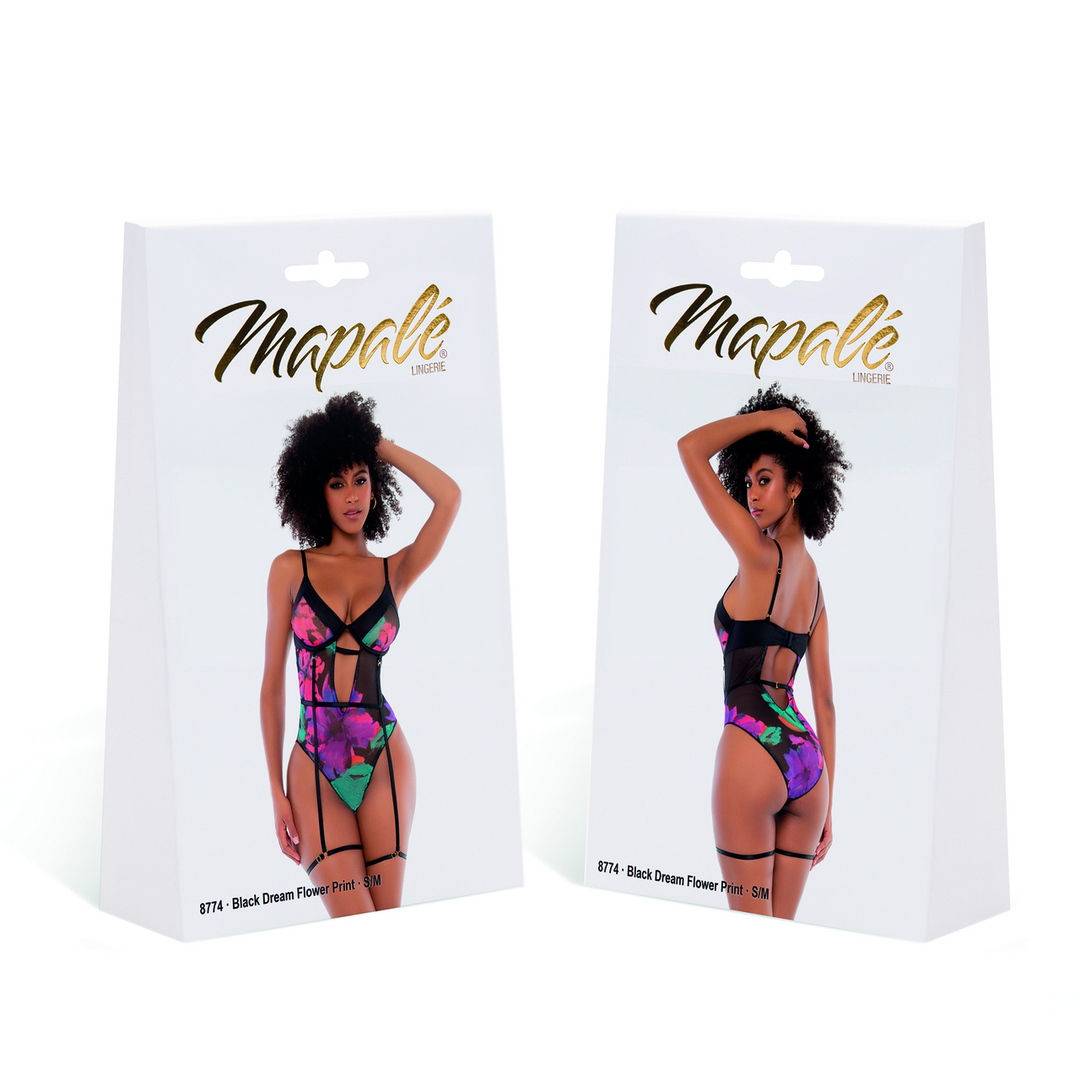 Mapalé Teddy - L/XL - Zwarte Dream Flower Print (190602675994)