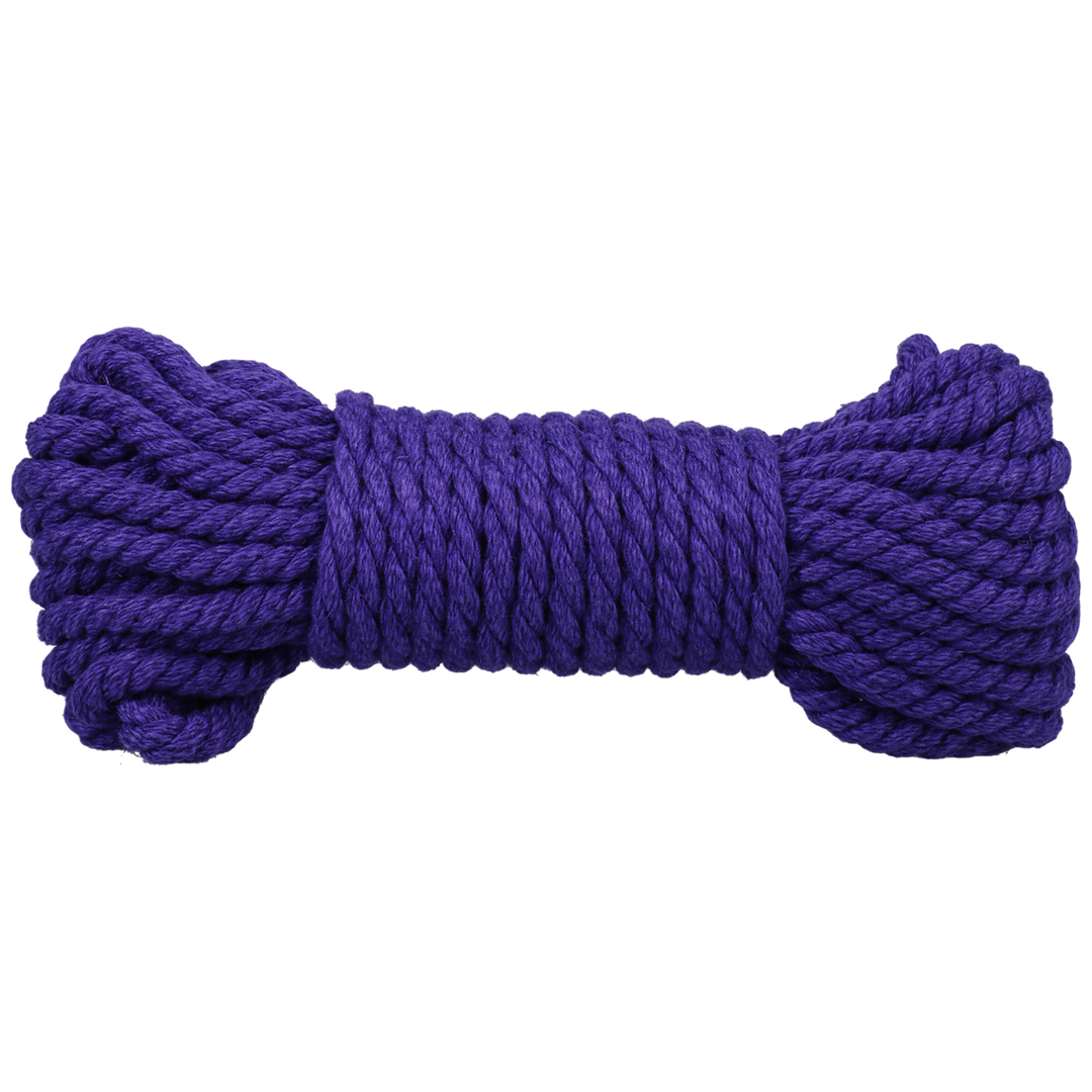 Doc johnson Bind and Tie - 6 mm Hennep Bondage Touw - 30 ft - Violet (782421089412)