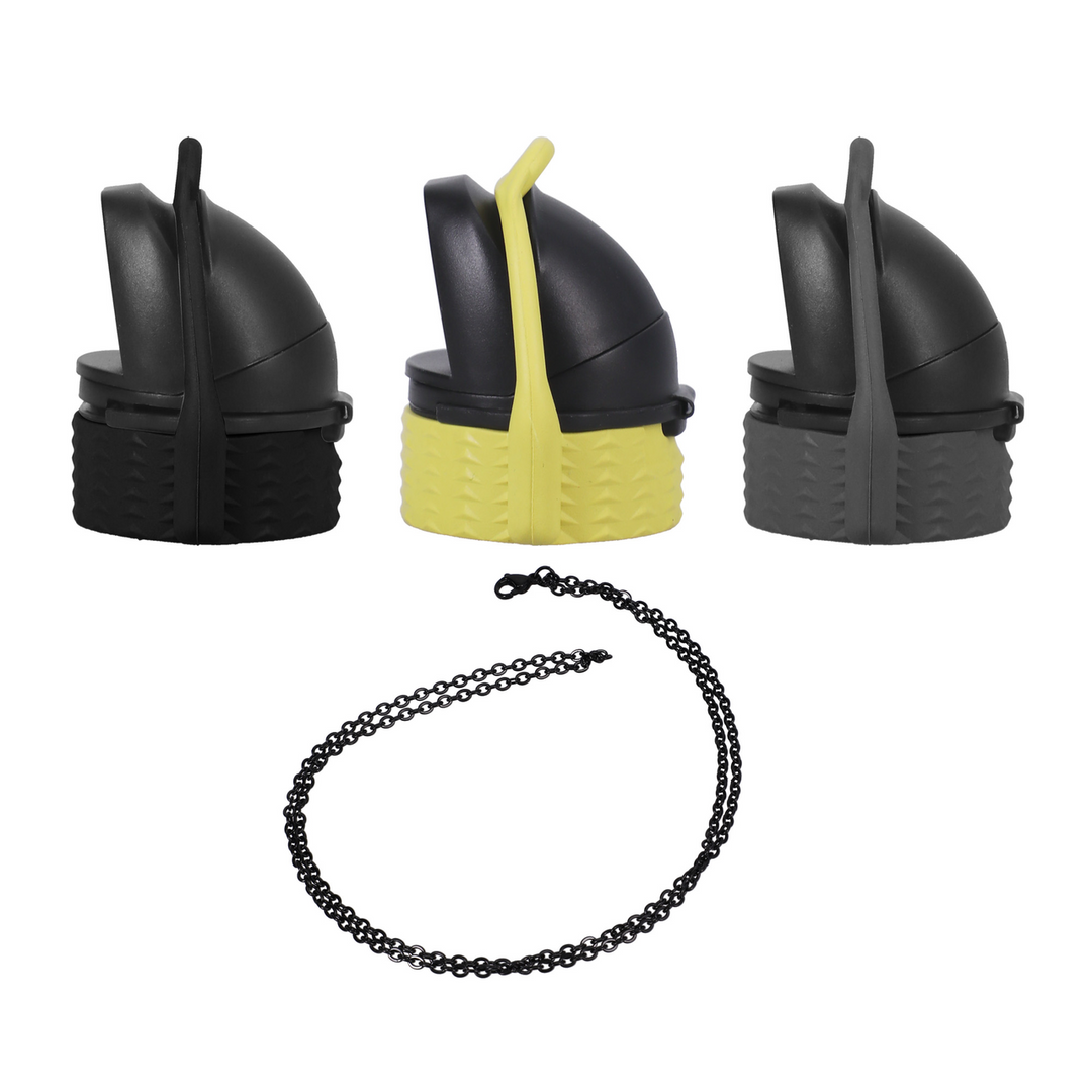 Doc johnson EZ Top - Set van 3 - Zwart/Geel/Grijs (782421090159)