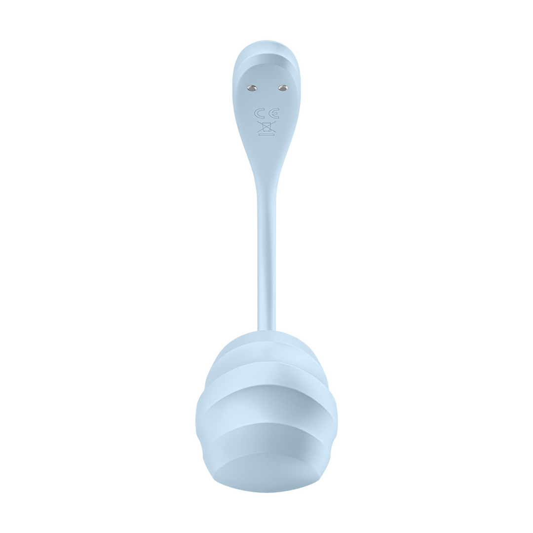 Satisfyer Glad Petal Connect App - Draagbare Koppel Vibrator - Lichtblauw (4061504002743)