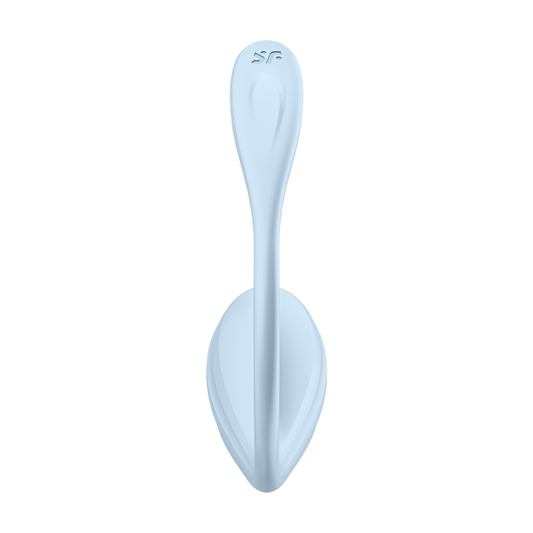 Satisfyer Glad Petal Connect App - Draagbare Koppel Vibrator - Lichtblauw (4061504002743)