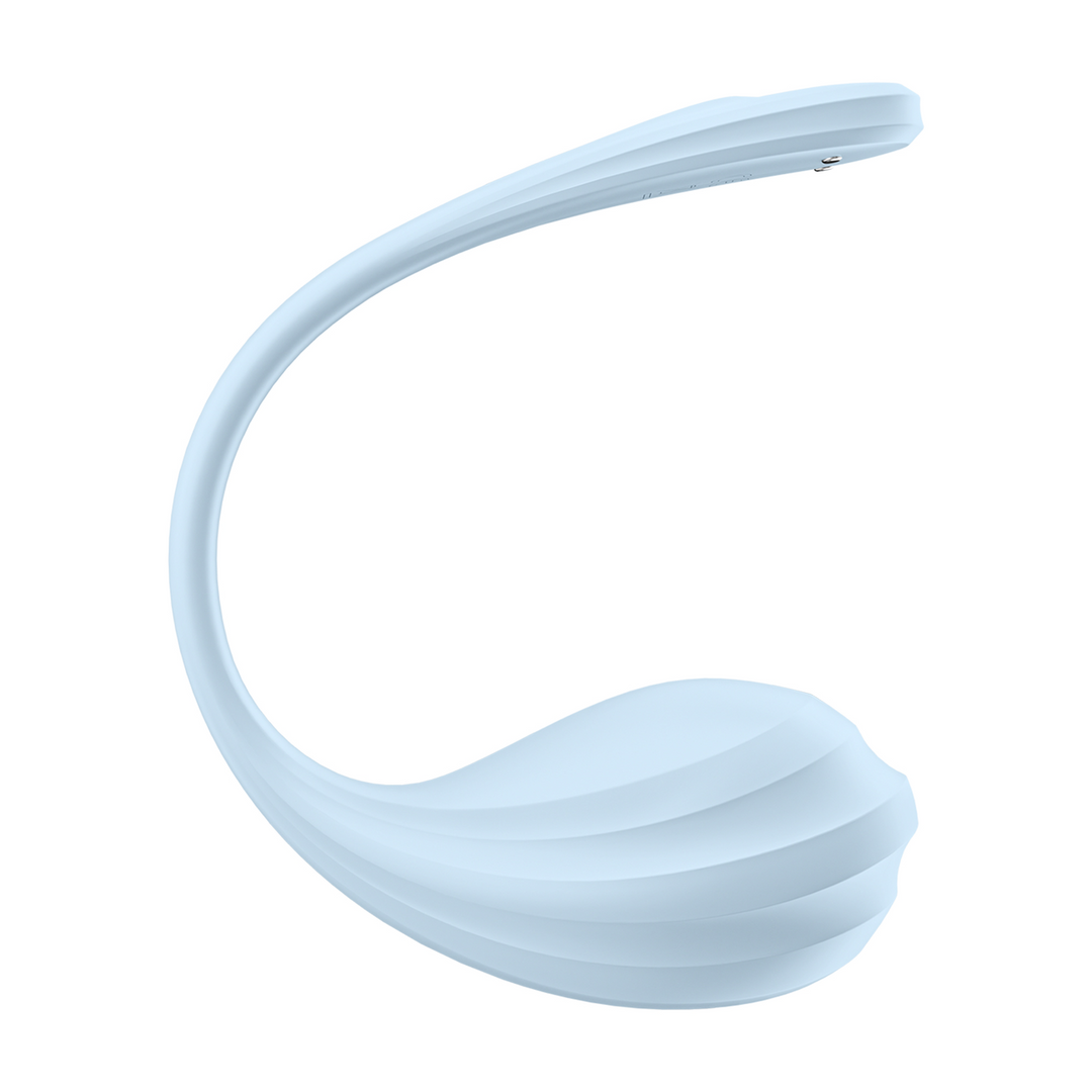 Satisfyer Glad Petal Connect App - Draagbare Koppel Vibrator - Lichtblauw (4061504002743)