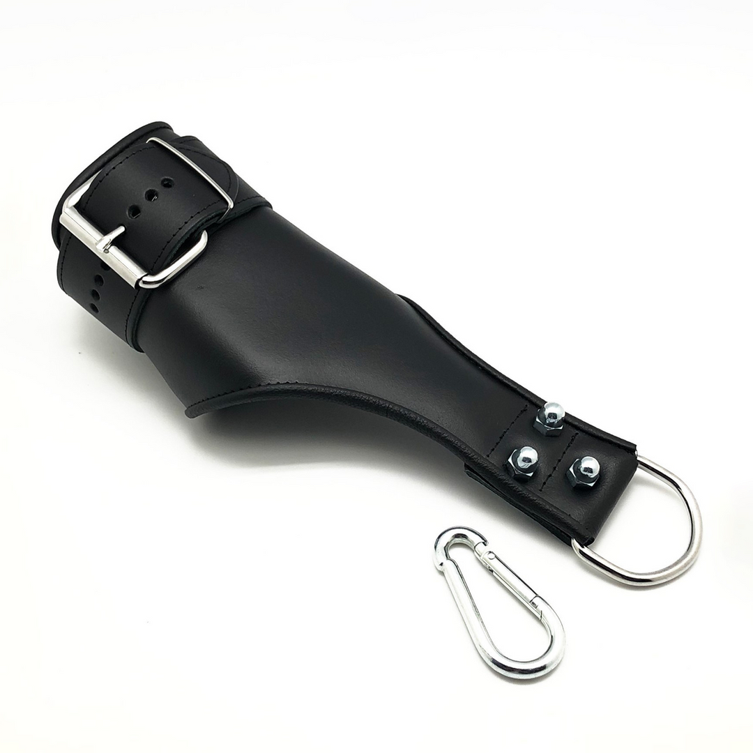 Red leather Leren Ophanghandboeien - Zwart (3701019810556)