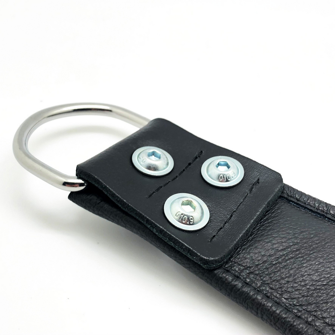 Red leather Leren Ophanghandboeien - Zwart (3701019810556)