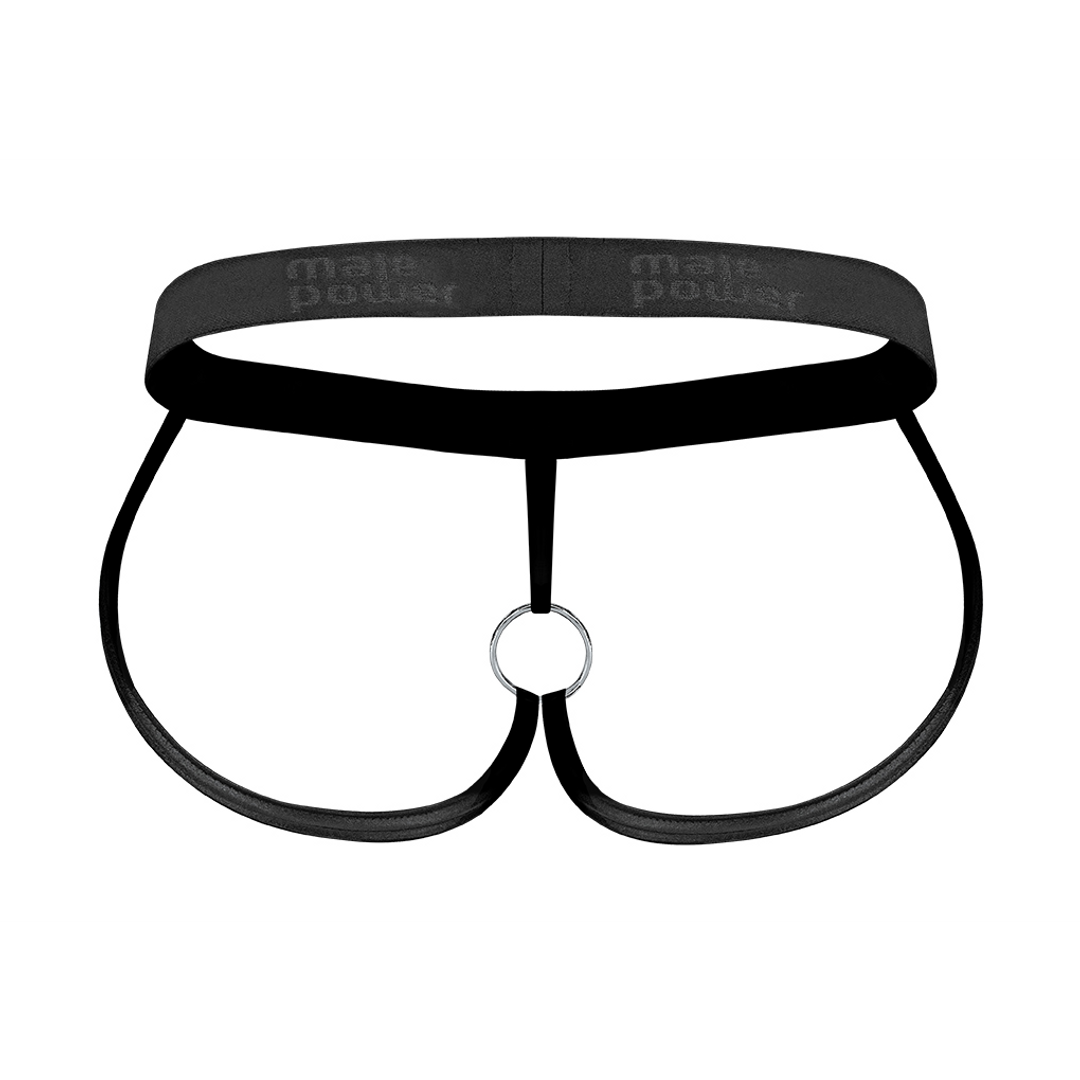 Male power Ring Jock - M - Zwart (845830064118)