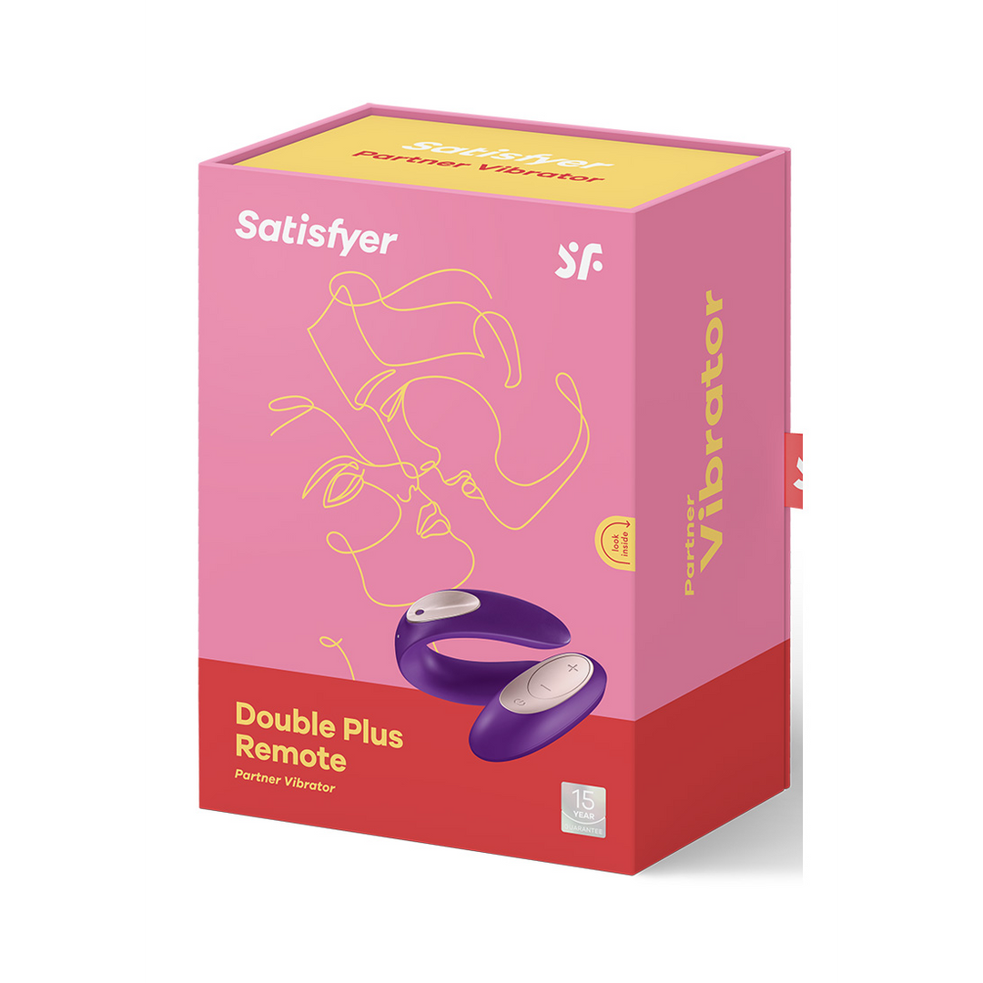 Satisfyer Double Plus - Remote Partner Vibrator - Paars (4049369015481)