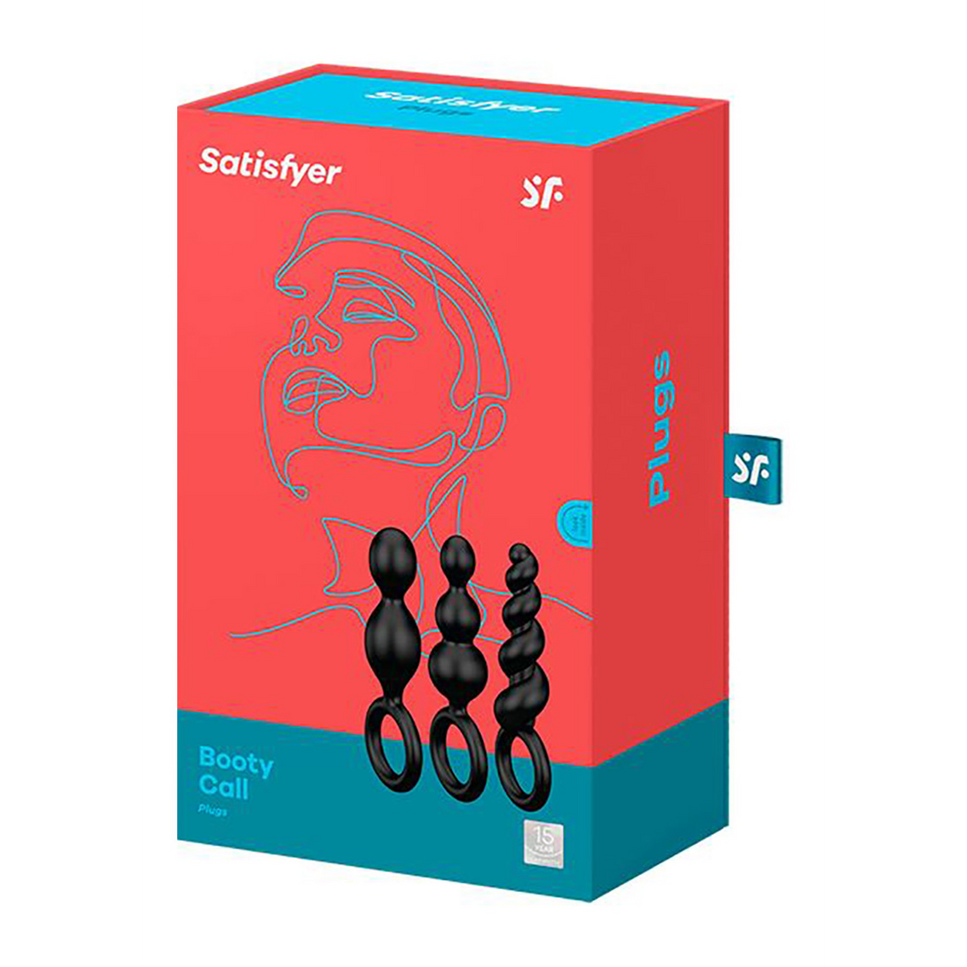 Satisfyer Booty Call - Butt Plug Set 3 Stuks - Zwart (4061504000756)