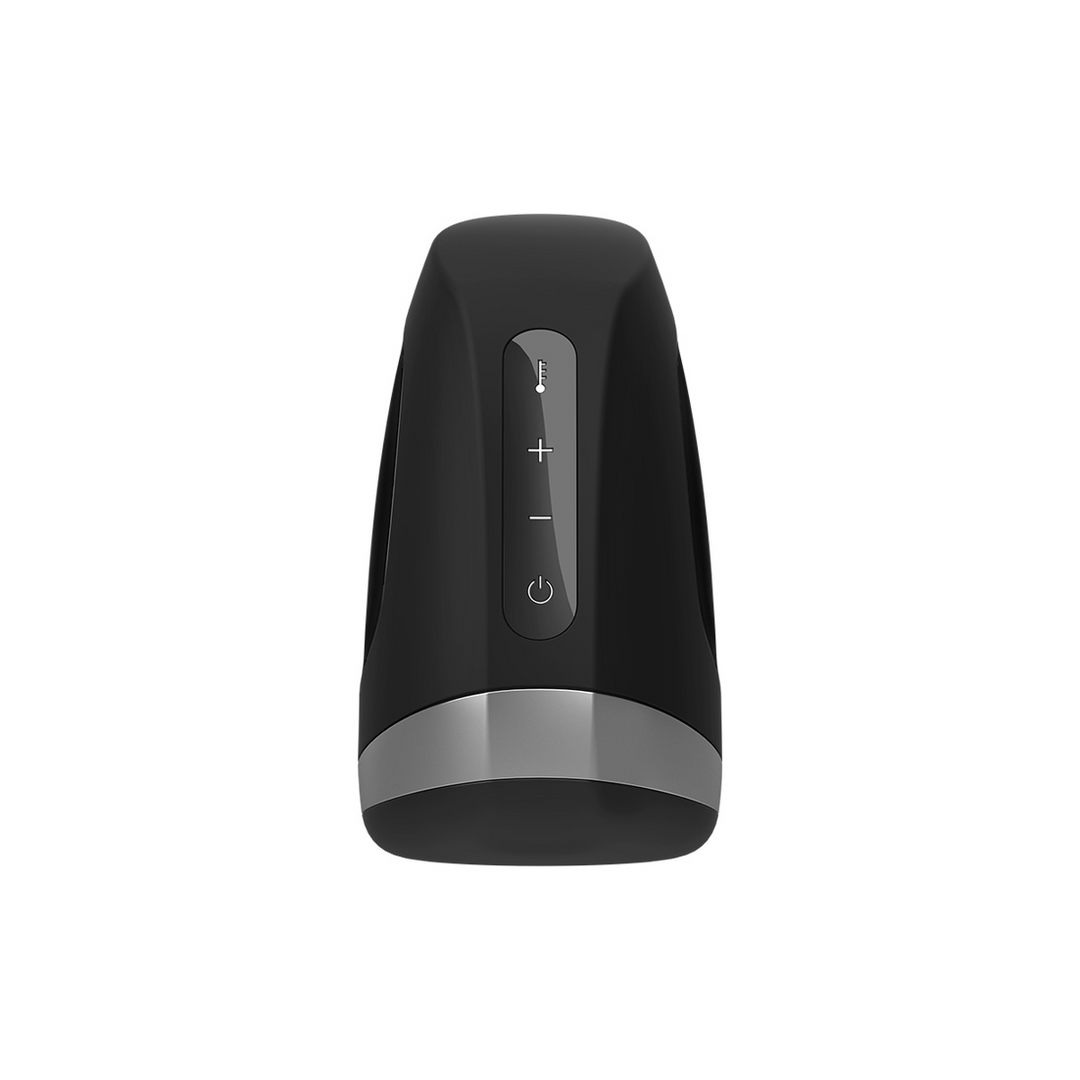 Satisfyer Mannen Heat Vibration - Verwarmende en Vibrerende Masturbator - Zwart (4049369016372)