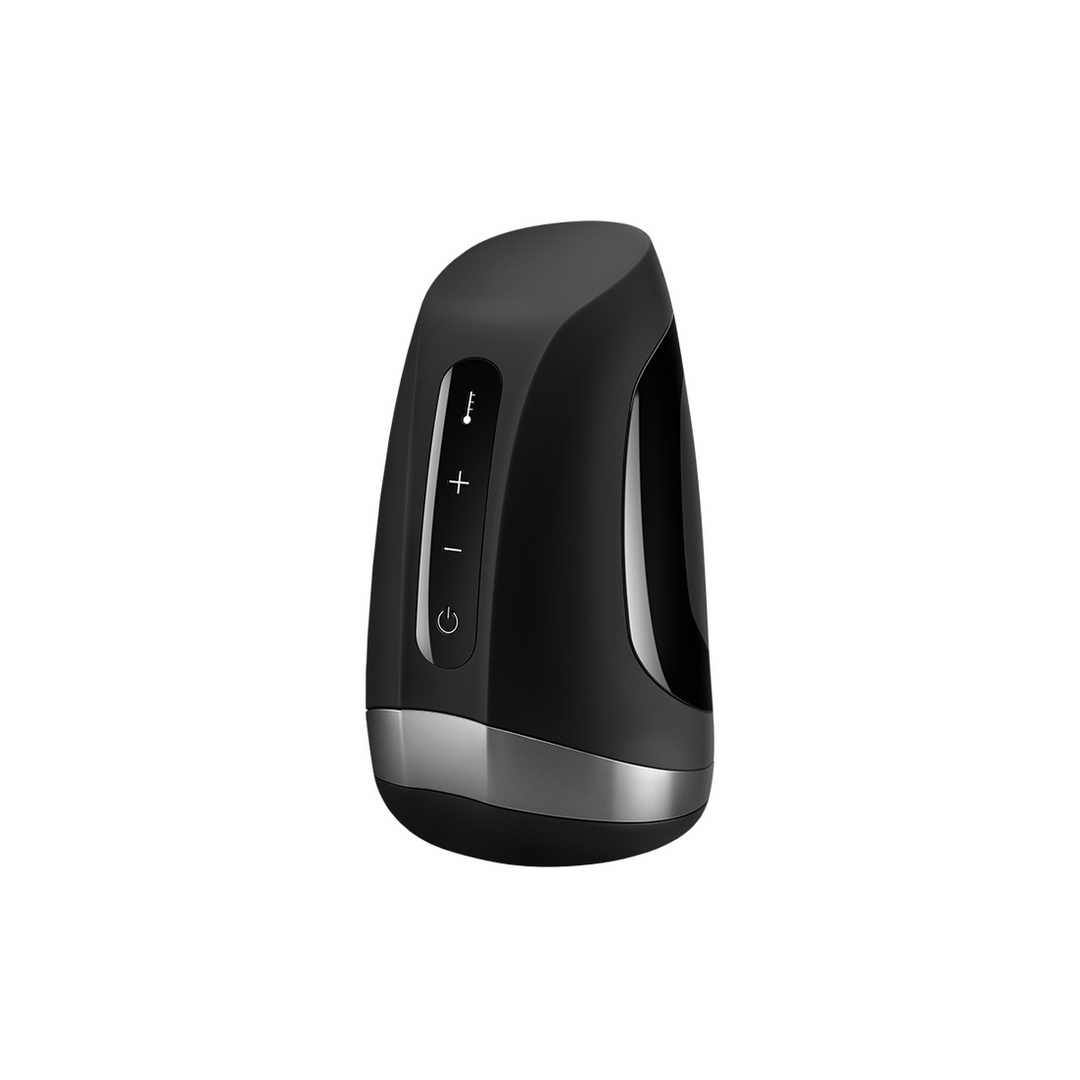 Satisfyer Mannen Heat Vibration - Verwarmende en Vibrerende Masturbator - Zwart (4049369016372)