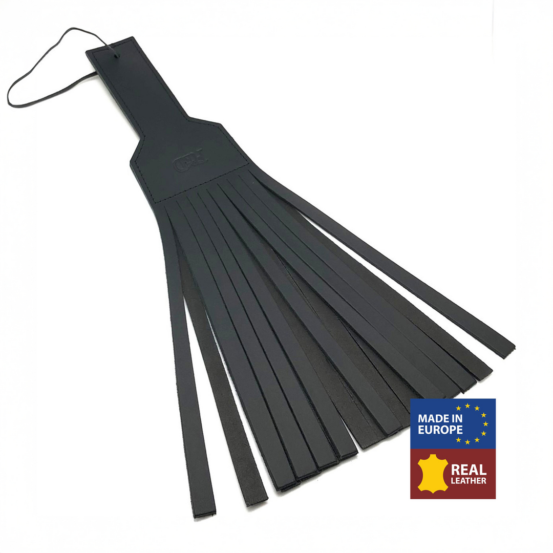 Red leather Leren Paddle - 45 cm - Zwart (3701019810402)