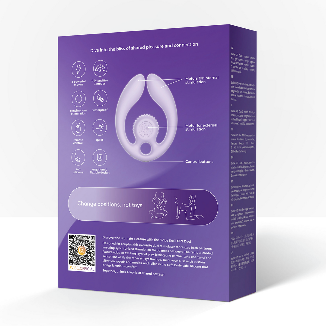 Snail vibe GIZI Duo - Dual Couples Stimulator - Lila (8720615766161)