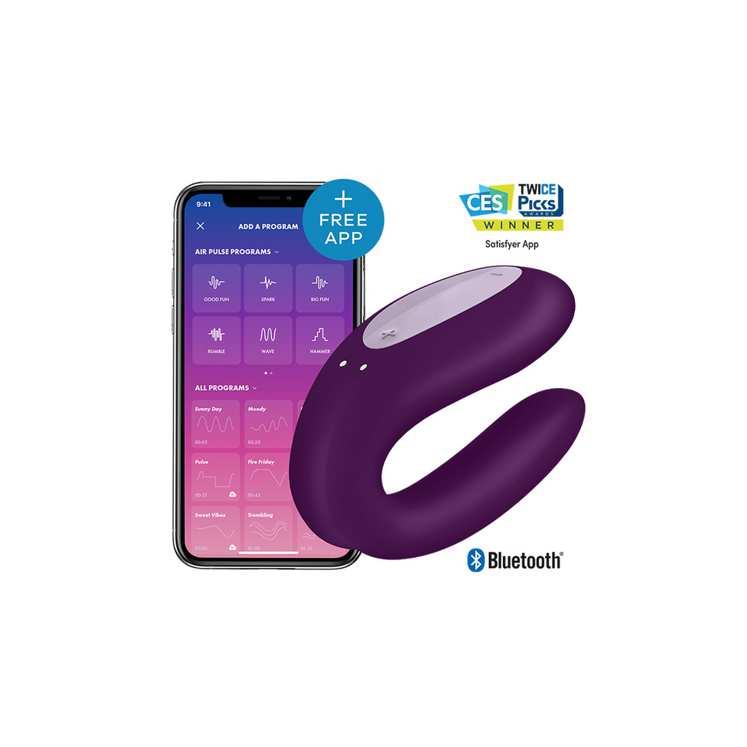 Satisfyer Double Joy - Partner Vibrator - Violet (4061504002408)