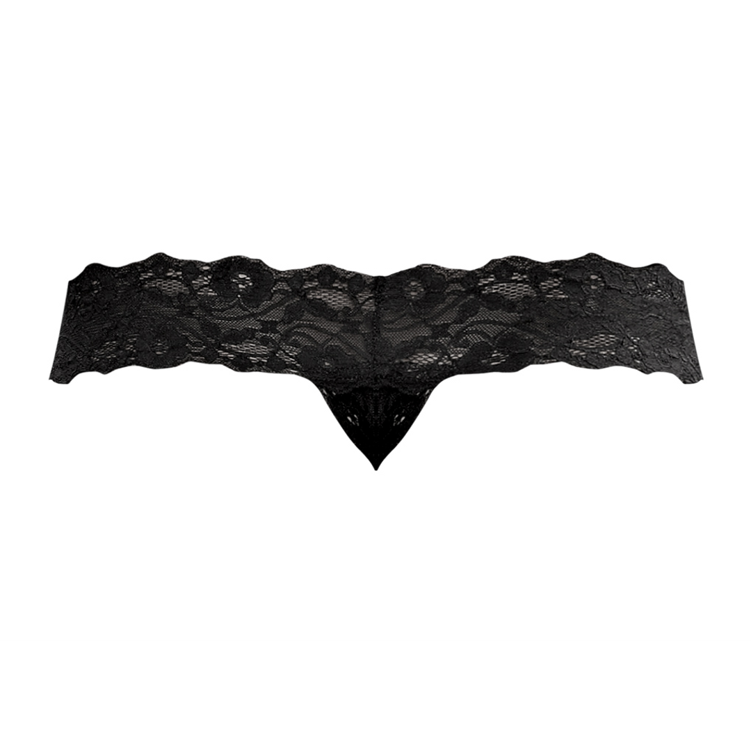 Male power Micro Thong Pinch Back - S/M - Zwart (845830058452)