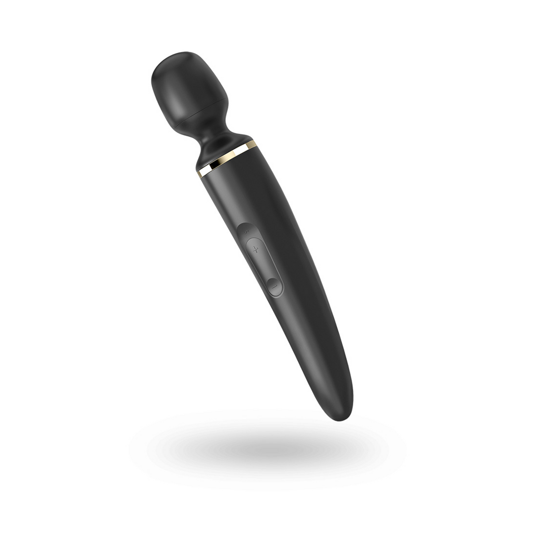 Satisfyer Wand-er Woman - Wand Vibrator - Zwart/Goud (4061504001203)