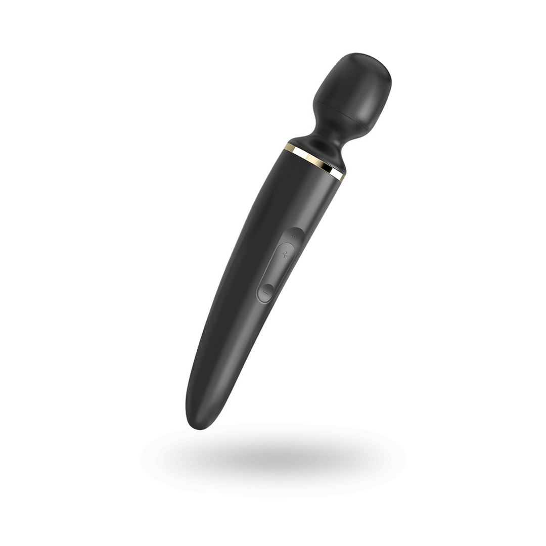 Satisfyer Wand-er Woman - Wand Vibrator - Zwart/Goud (4061504001203)