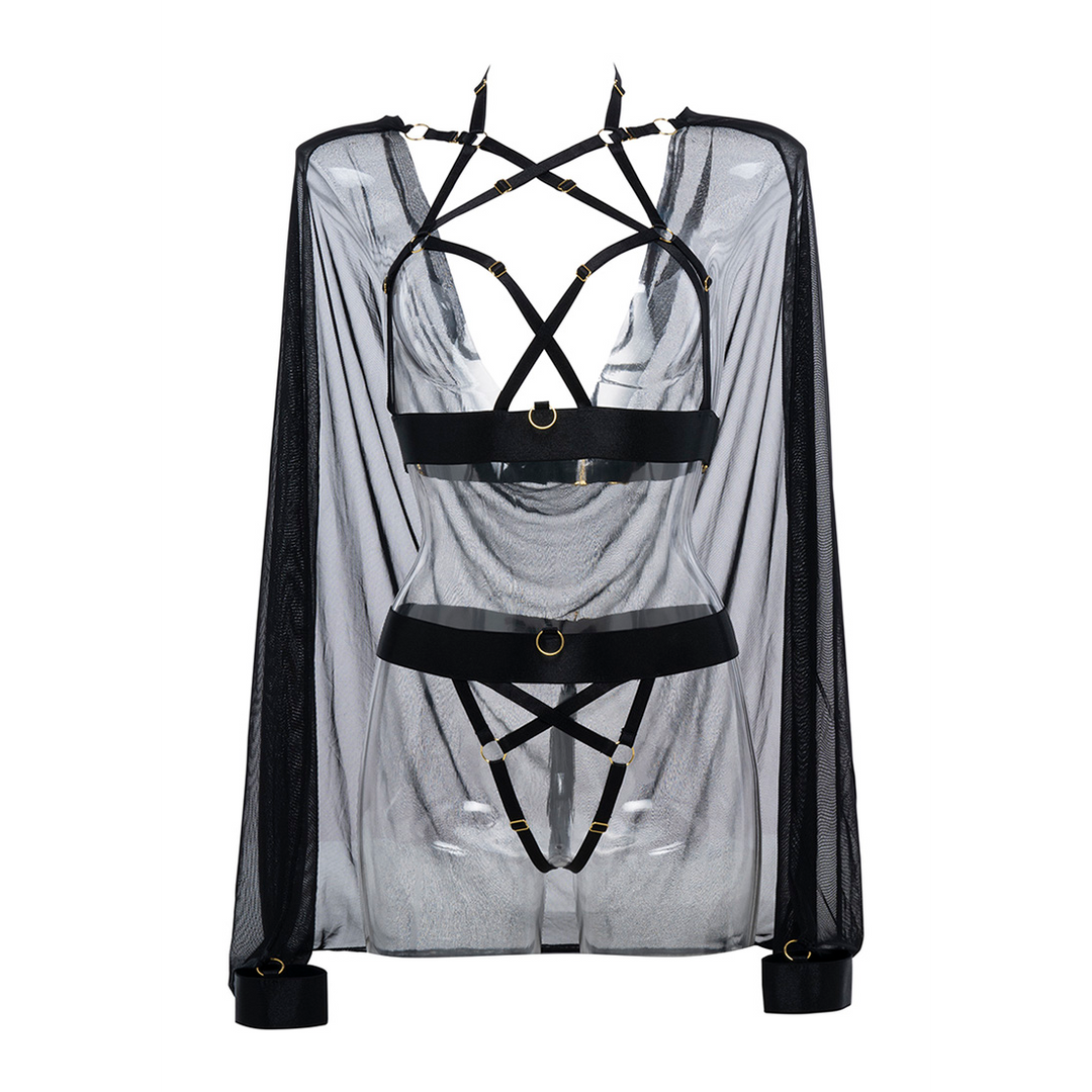 Allure Sweet Little Lies - Harness Set - OS - Zwart (883045919977)