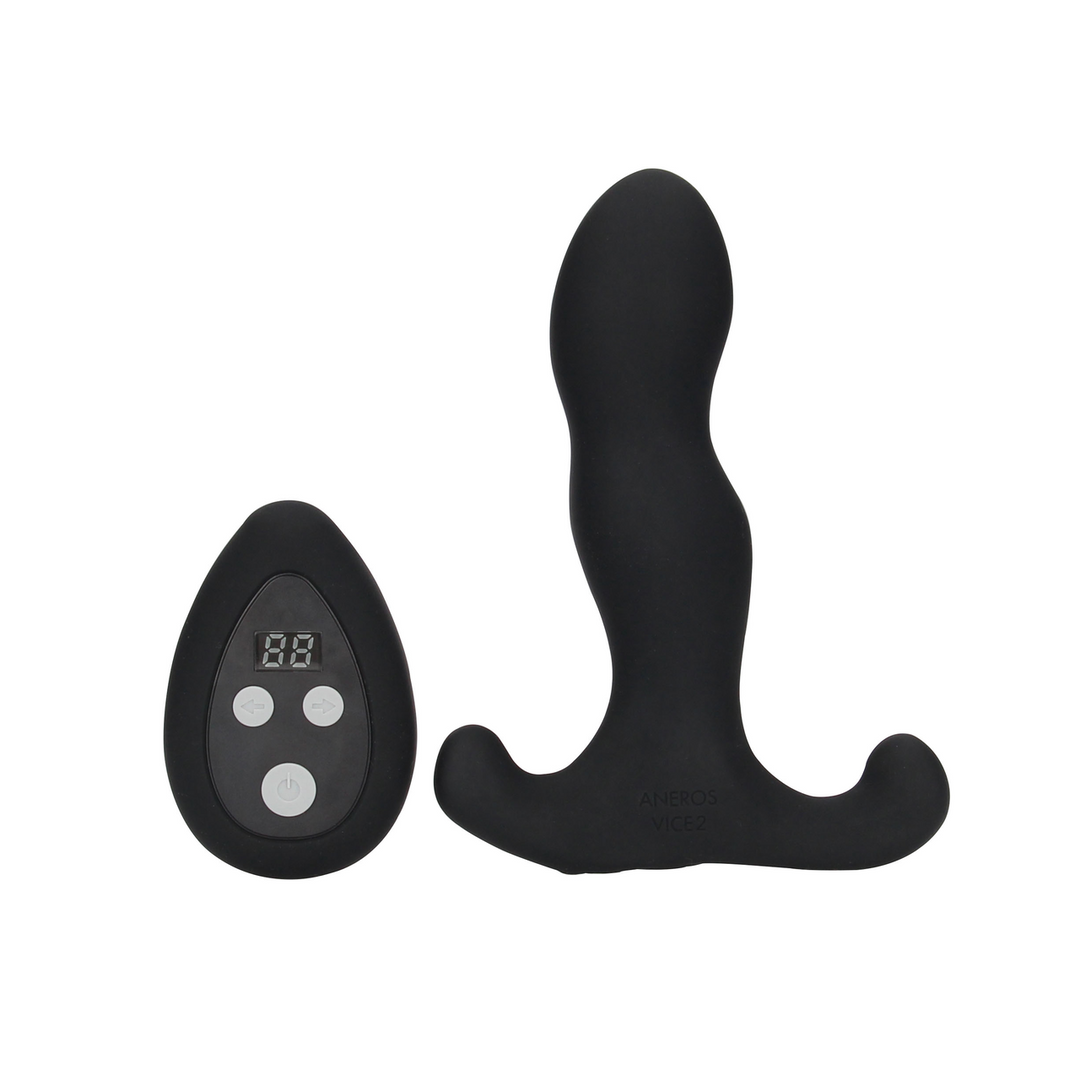 Aneros Vice 2 - Vibrerende Mannelijke G-Spot Stimulator - Zwart (894757001904)