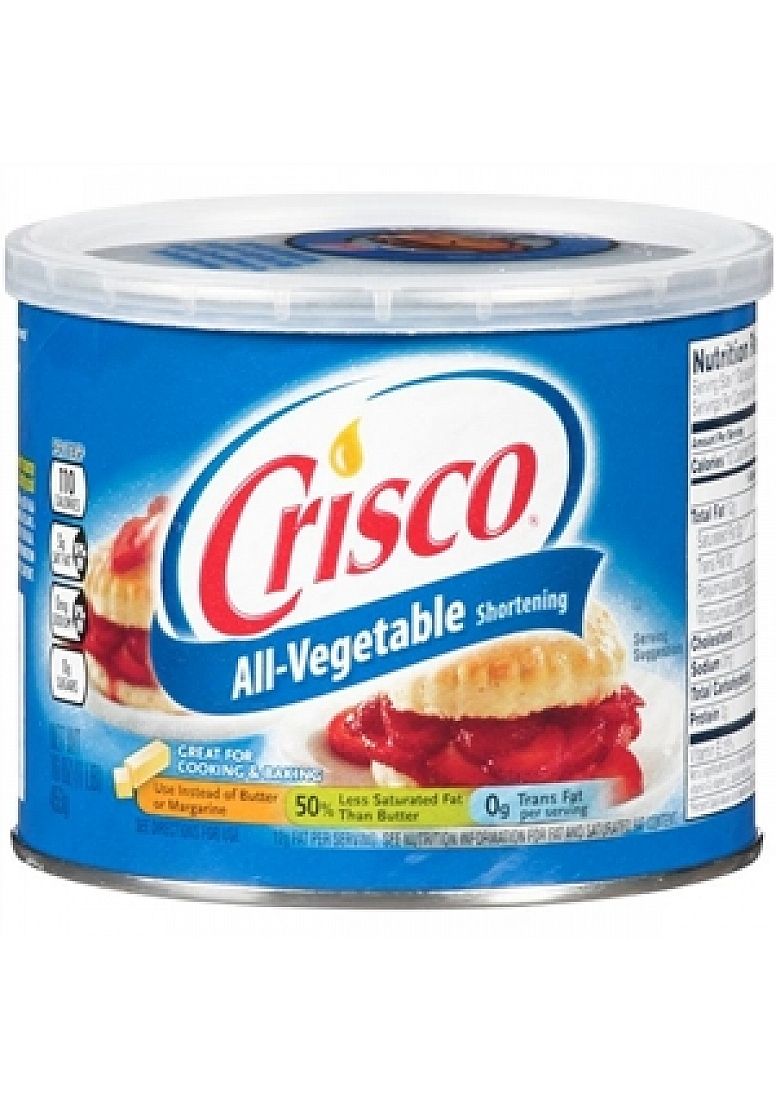 Crisco 12 Pack All-Vegetable Shortening - 16 oz / 453 gr (51500242506)