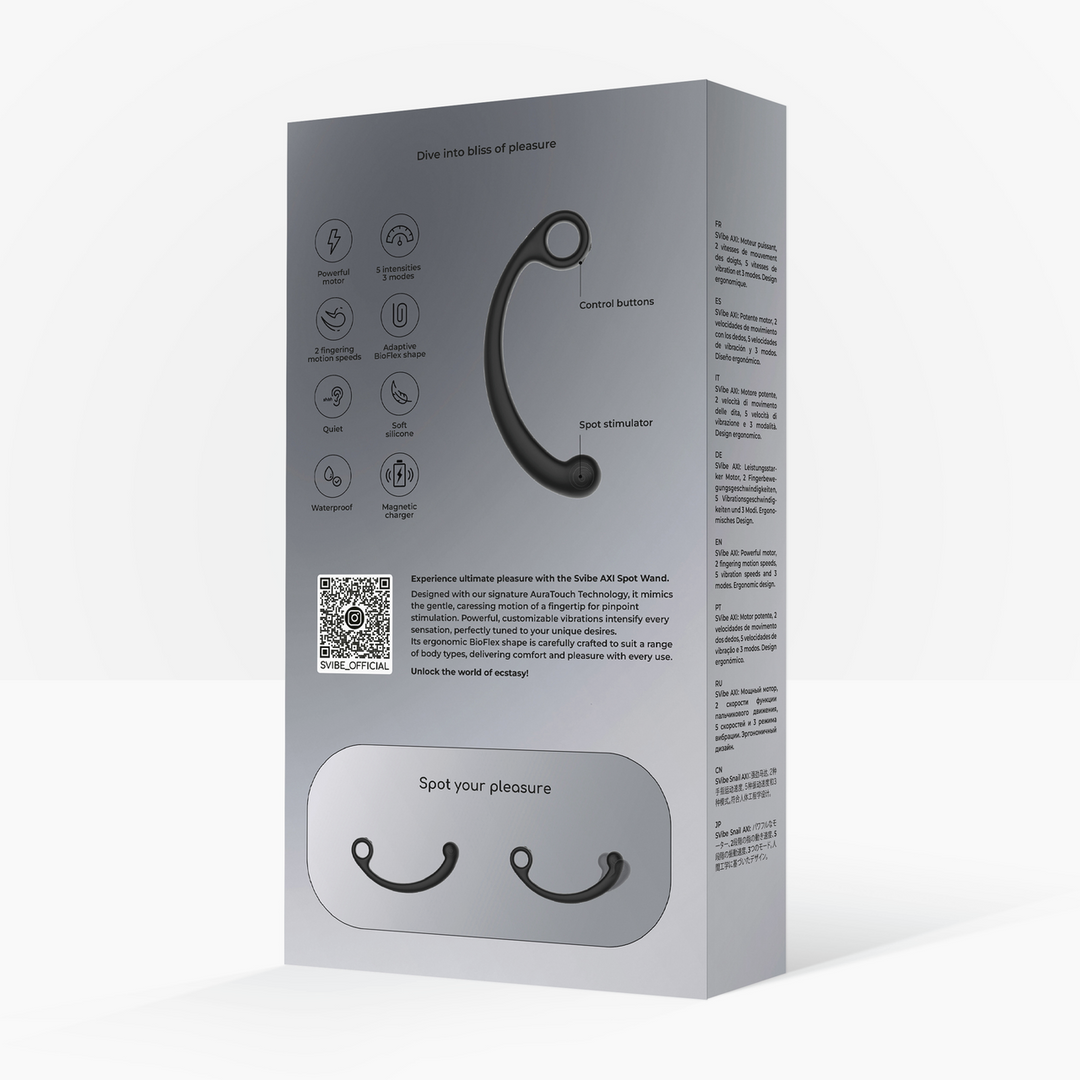 Snail vibe AXI - Spot Wand met Vingerbeweging - Graniet Noir (8720615766178)