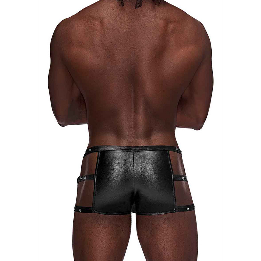 Male power Vulcan - Cut Out Cage Short - S/M - Zwart (845830085908)