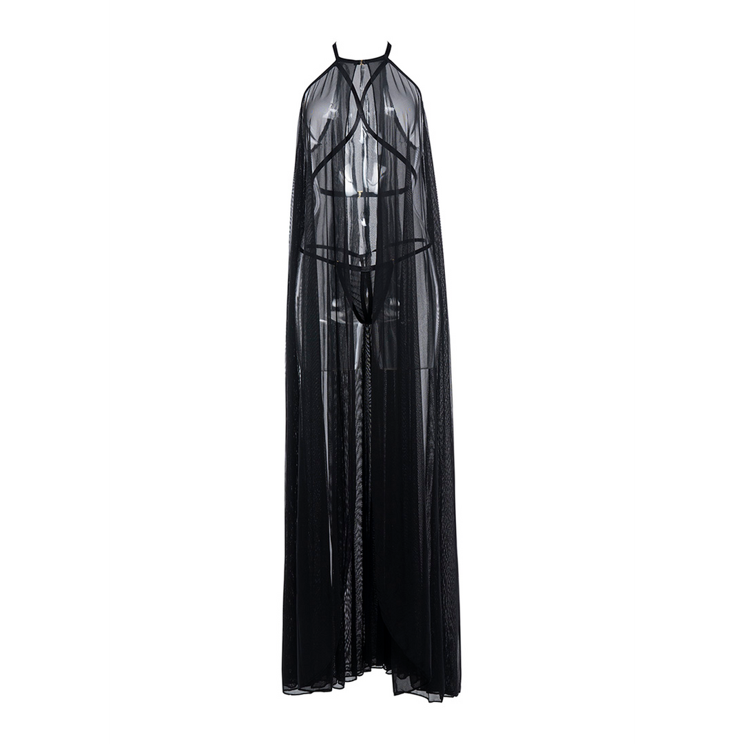 Allure Drama Queen - Cape en String - OS - Zwart (883045920003)