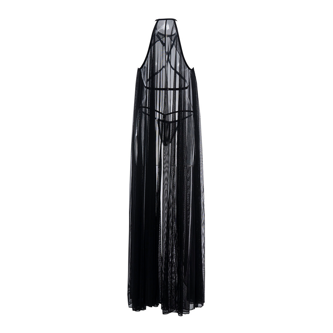 Allure Drama Queen - Cape en String - OS - Zwart (883045920003)