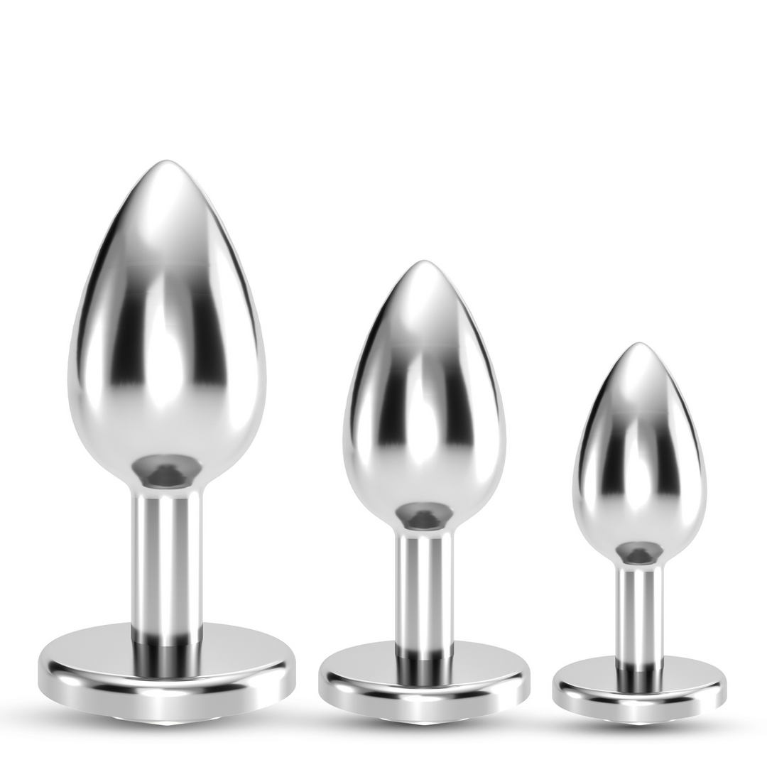 Crushious Bijou - Anal Wet Train Trio - 3 Jewel Plugs - Helder (799632355502)