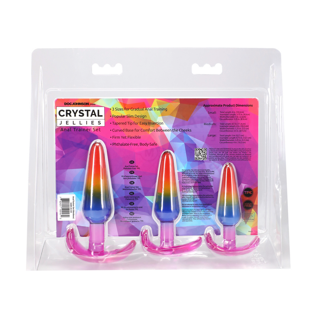 Doc johnson Anal Trainer Set - S/M/L - Regenboog (782421100162)