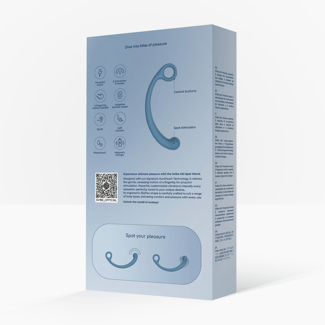 Snail vibe AXI - Spot Wand met Vingerbeweging - Blue Lagoon (8720615766185)