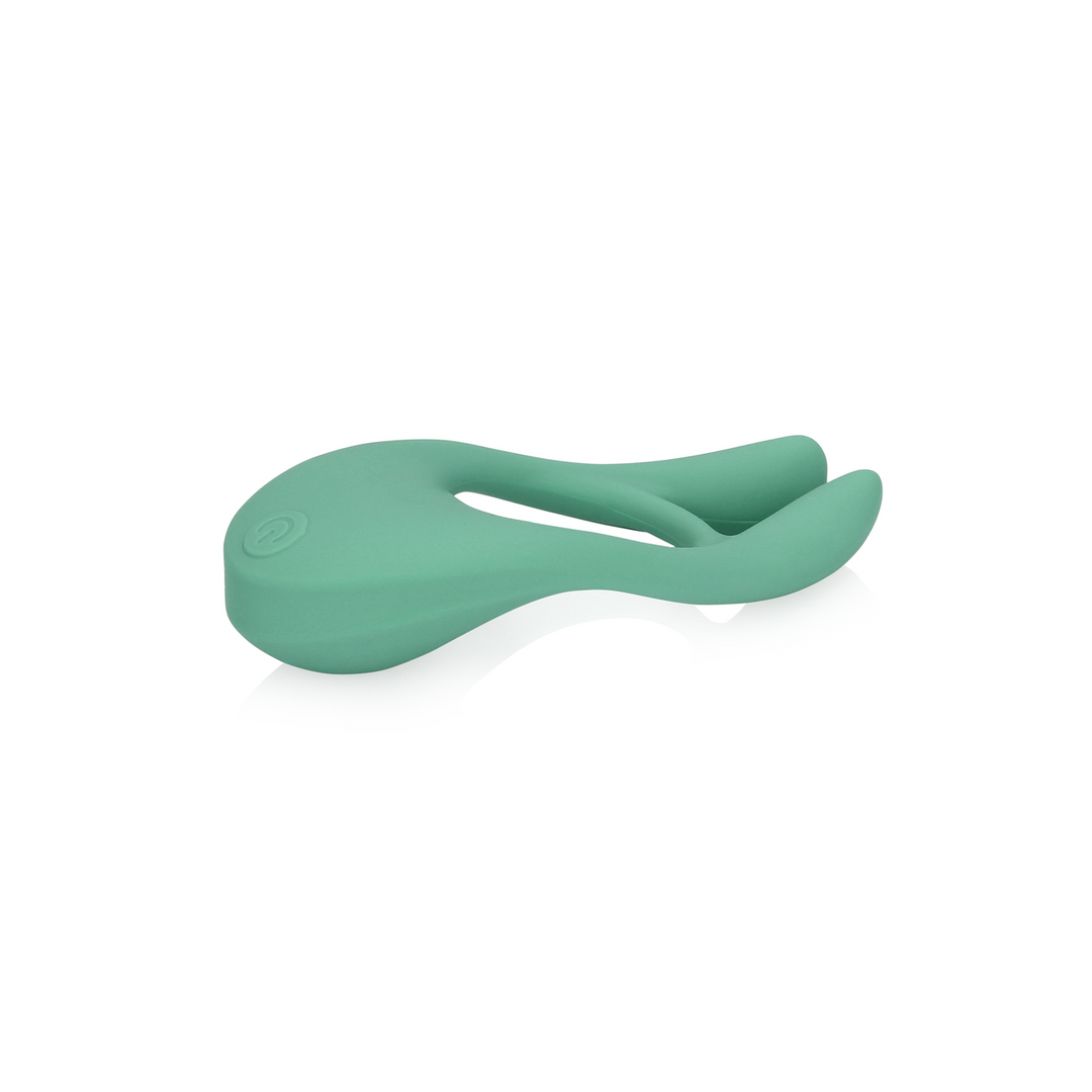 Loveline by shots Ultra Soft Silicone Pointed Cock Ring - Blauw Gras (8714273048998)