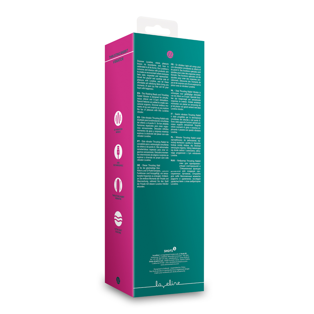 Loveline by shots Stuwende en Verwarmende Rabbit Vibrator - Oude Zee (8714273049070)