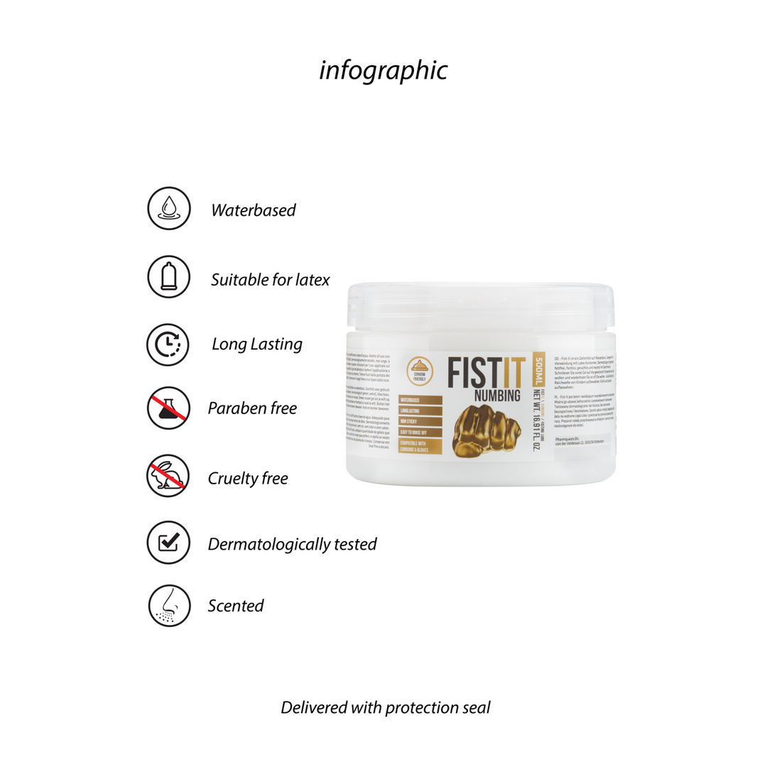 Fist it by shots Verdovende Glijmiddel - 17 fl oz / 500 ml (8714273071200)
