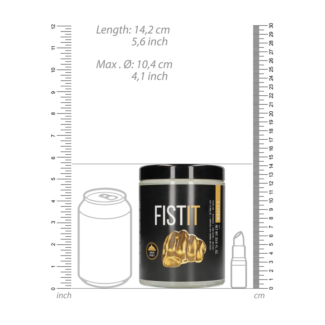 Fist it by shots Waterbased Lubricant - Pot - 33.8 fl oz / 1000 ml (8714273301420)