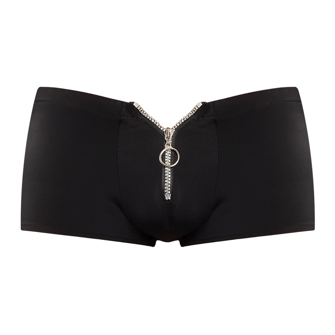 Male power Shorts met Rits - L/XL - Zwart (845830048682)