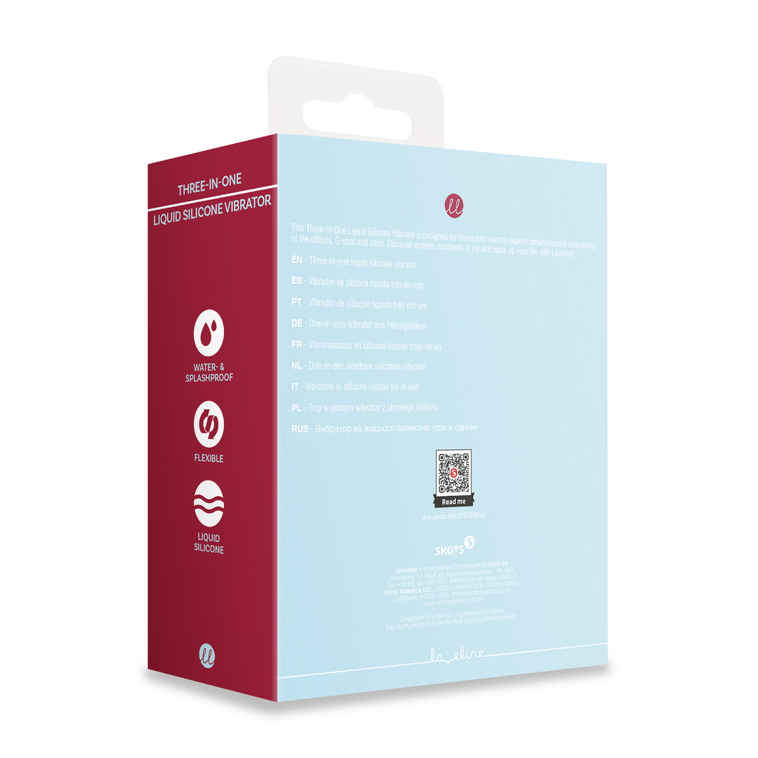 Loveline by shots Drie-in-één Vloeibare Siliconen Vibrator (8714273044808)