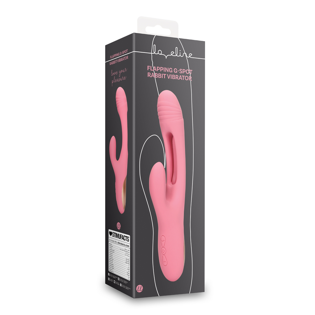 Loveline by shots Flapperende G-Spot Rabbit Vibrator - Roze Arabesque (8714273049148)