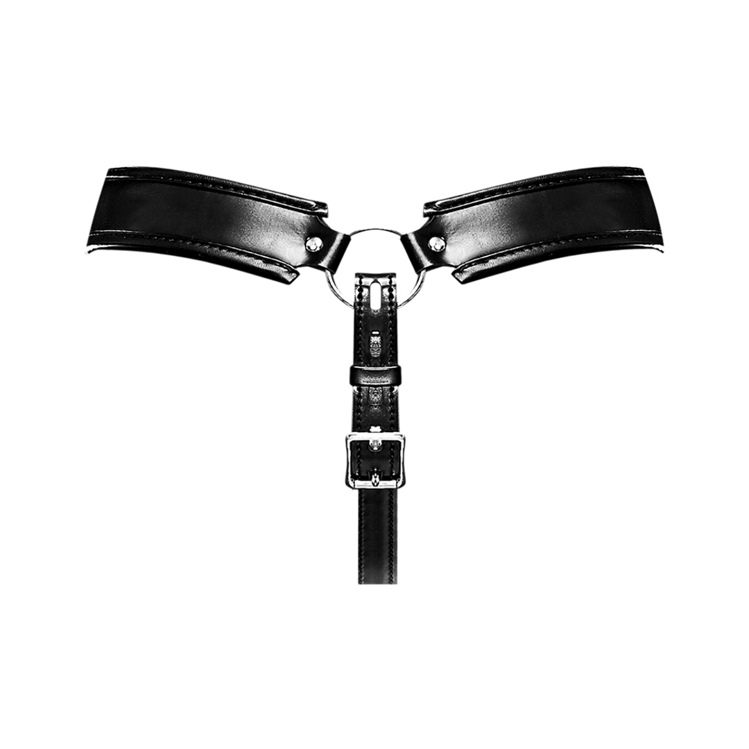 Male power Taurus - Immitatieleren Chastity Cage Thong - One Size - Zwart (845830085960)