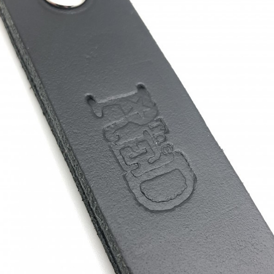 Red leather Leren Peddel met 3 Lussen - 39,5 cm - Zwart (3701019809871)