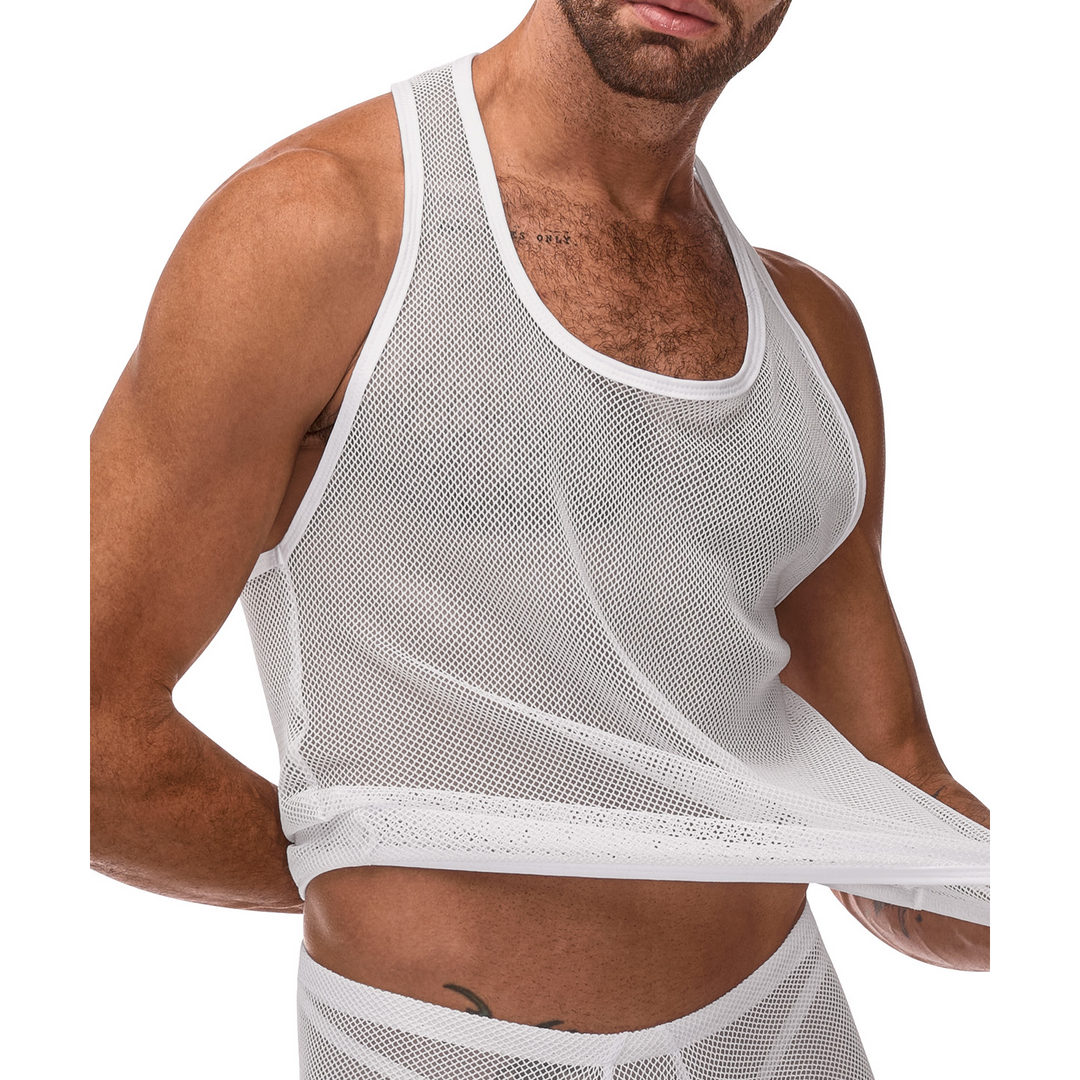 Male power Tanktop - L/XL - Wit (845830082617)