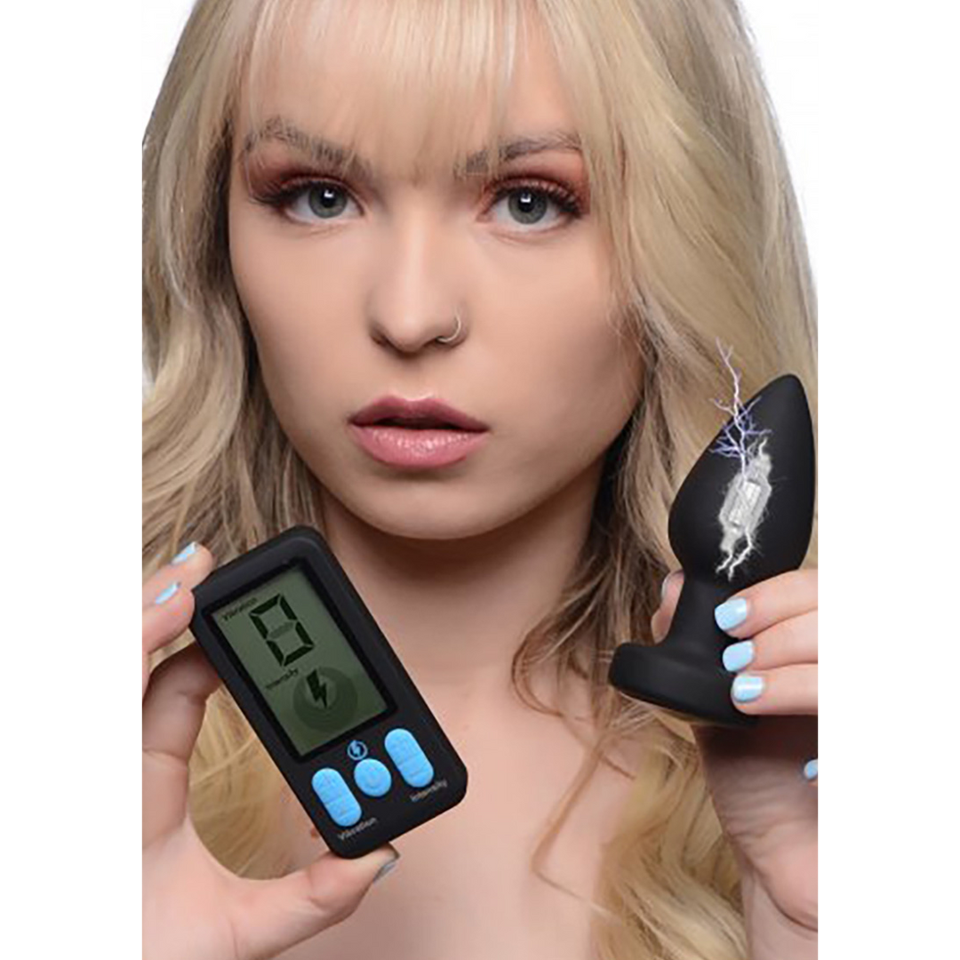 Xr brands E-Stim Pro - Siliconen Vibrerende Anale Plug + Afstandsbediening (848518042651)