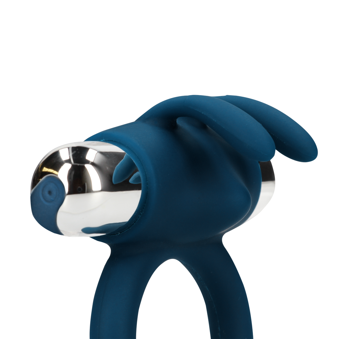 Loveline by shots Vibrerende Rabbit Cock Ring - Baltisch Blauw (8714273050618)